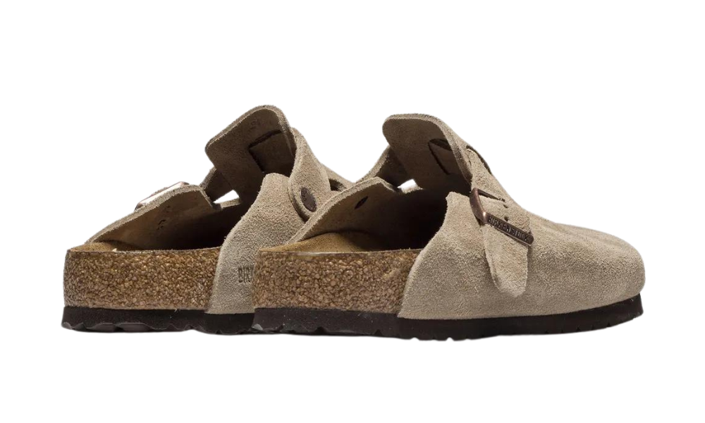 Birkenstock Boston Soft Footbed Suede Taupe