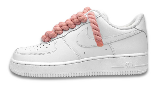 Nike Air Force 1 Chunky Rope Laces Pink