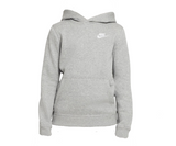 Nike Kids Sportswear Club Fleece Hoodie in Heather Grey.