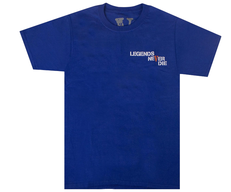 Vlone Juice WRLD 999 Legends Never Die Blue T-Shirt