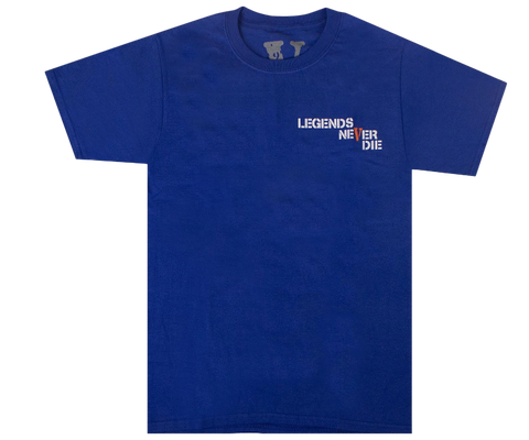 Vlone Juice WRLD 999 Legends Never Die Blue T-Shirt