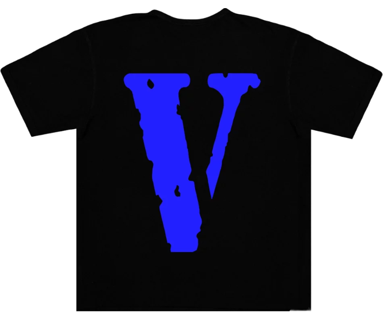 Vlone T-Shirt Black Blue