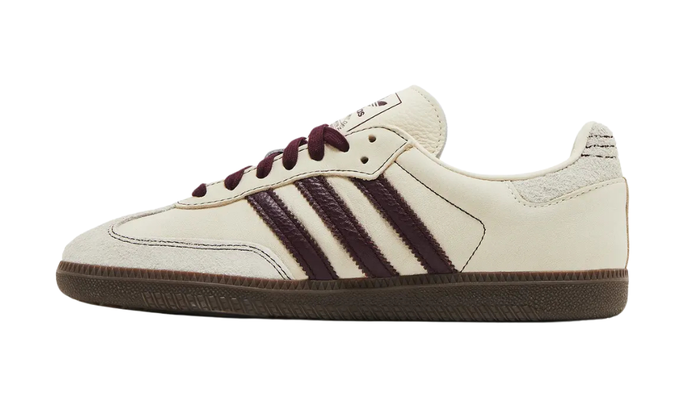 Adidas Wmns Samba OG 'Wonder White Maroon'