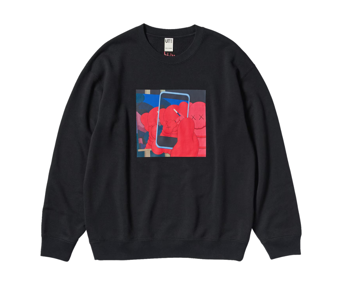 KAWS x Uniqlo Warhol Graphic 476119 Sweatshirt Black