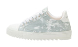 Numeris Atelier Cloud sneaker with a light blue and white speckled pattern.