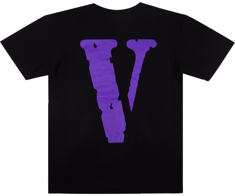 Vlone T-Shirt Black Purple
