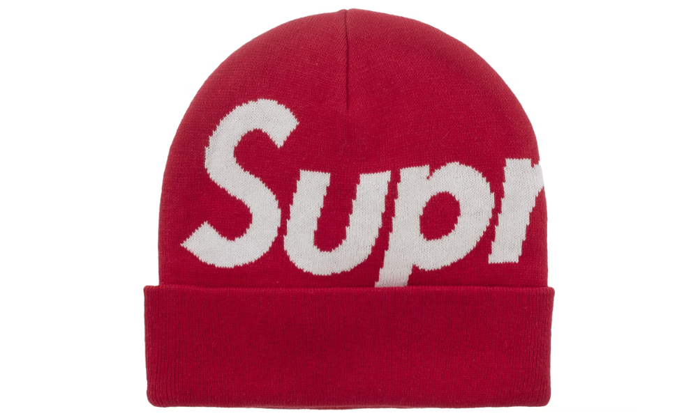 Supreme Big Logo Beanie FW25 Red
