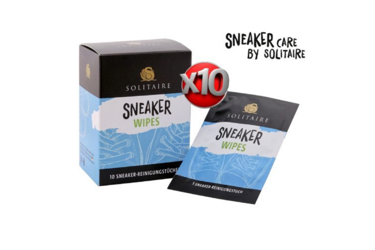 SOLITAIRE SNEAKER WIPES – 10 PACK SNEAKER QUICK CLEANING WIPES