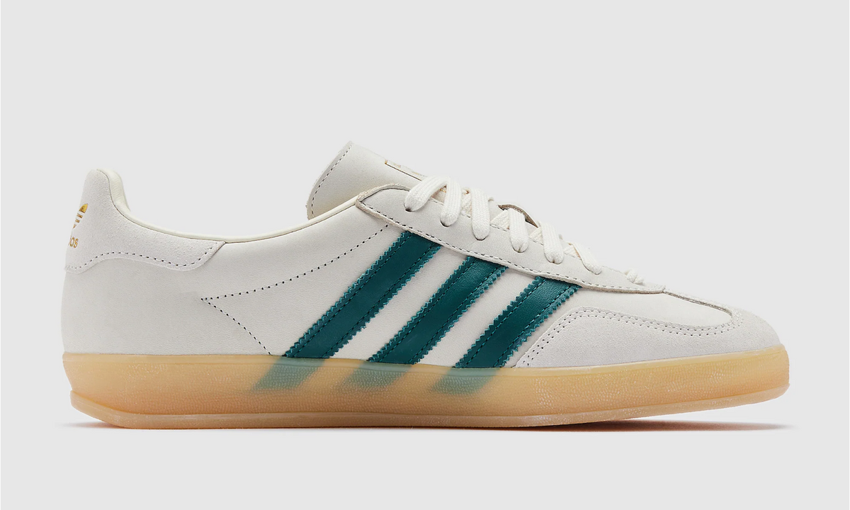 Adidas Gazelle Indoor Cream White Collegiate Green Gum