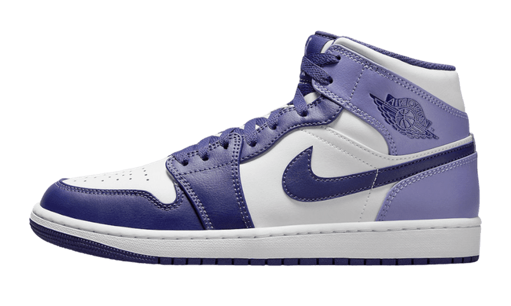 Air Jordan 1 Mid White Sky J Purple