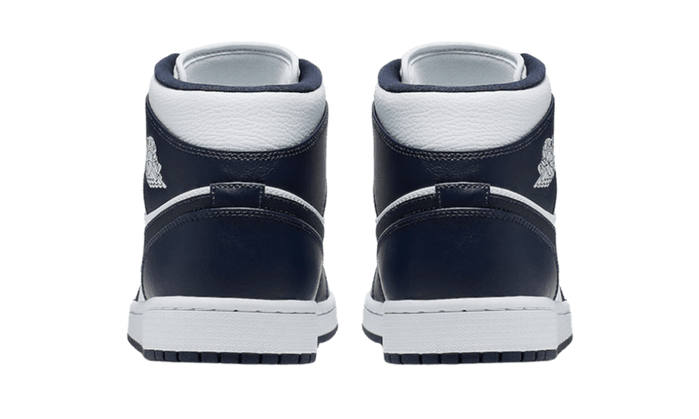 Air Jordan 1 Mid White Metallic Gold Obsidian