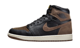 Air Jordan 1 Retro High OG Palomino fekete és barna bőr cipő.