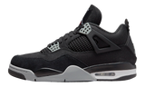 Fekete vászon Air Jordan 4 Retro SE cipő szürke velúrral.