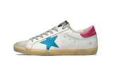 Golden Goose Superstar cu toc roz/Stea albastră (pentru femei)