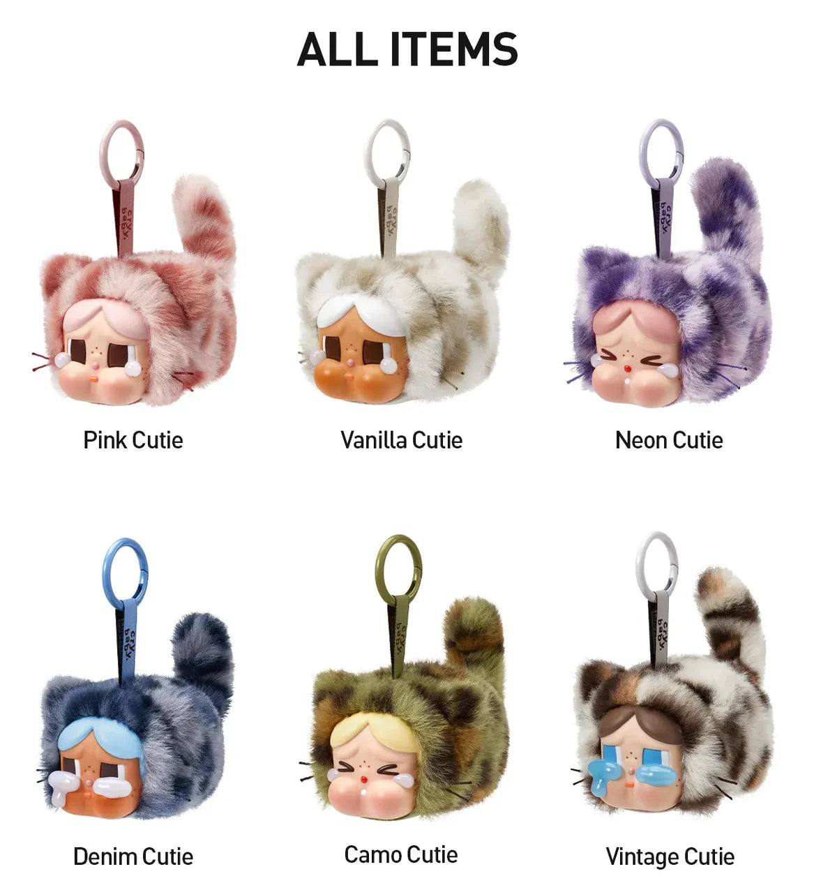 Pop Mart CRYBABY Wild but Cutie Series Vinyl Plush Pendant Sealed Case (Single Box)