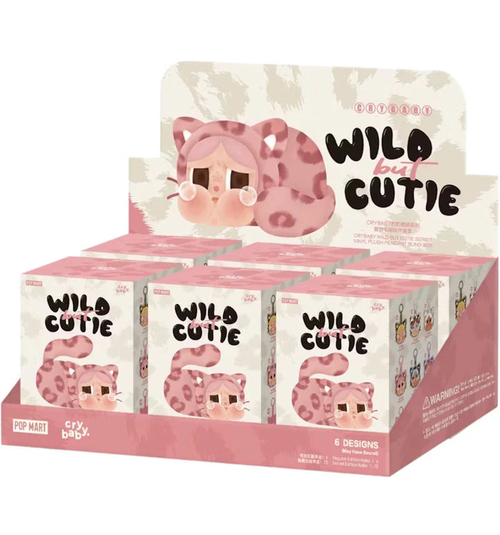 Pop Mart CRYBABY Wild but Cutie sorozat plüss medálok 6 zárt dobozban.