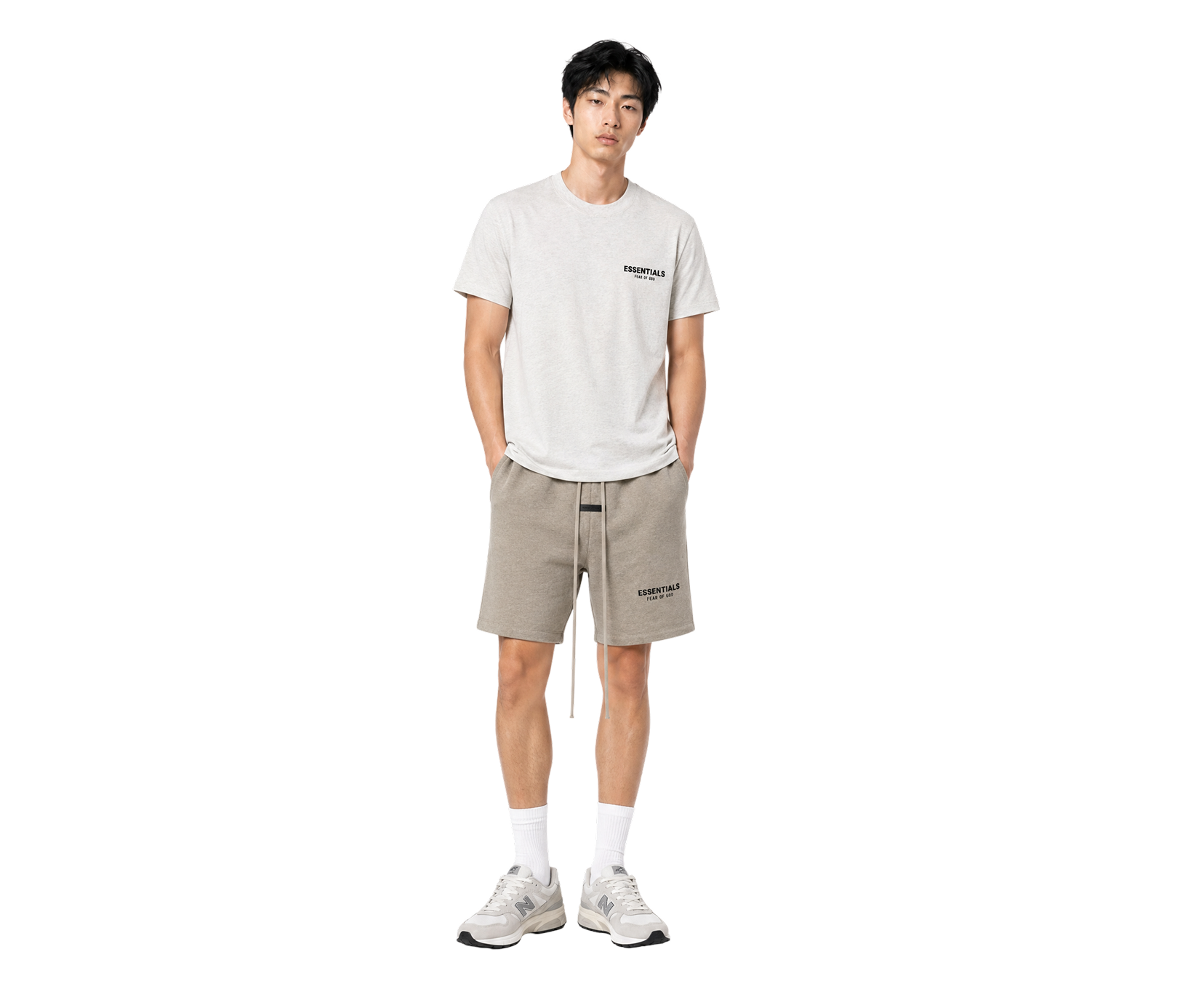 Fear of God Essentials Classic Pantaloni scurți din tricou Homestead Heather