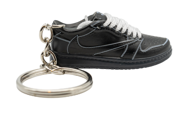 Kulcstartó Air Jordan 1 Retro Low OG Travis Scott Black Phantom fekete színben.