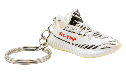 Yeezy 2025 zebra keychain