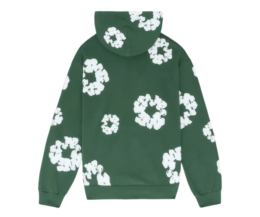 The Cotton Wreath Hoodie Green