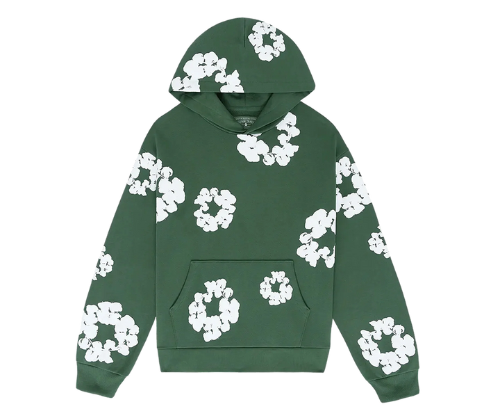 The Cotton Wreath Hoodie Green