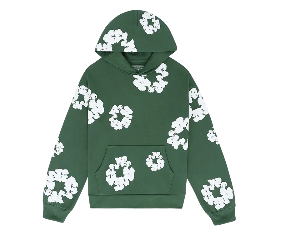 The Cotton Wreath Hoodie Green