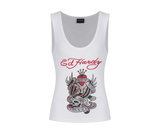 Ed Hardy New York City Cropped Top White