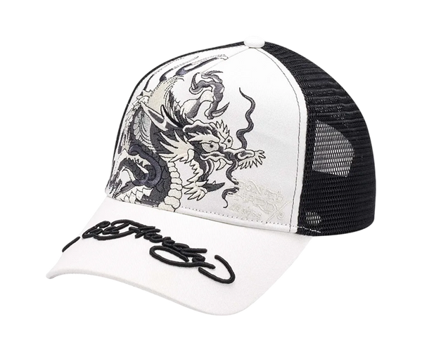 Ed Hardy Trucker Cap Mono Giant Dragon