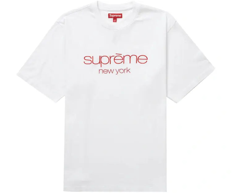 Supreme Classic Logo S/S Top White