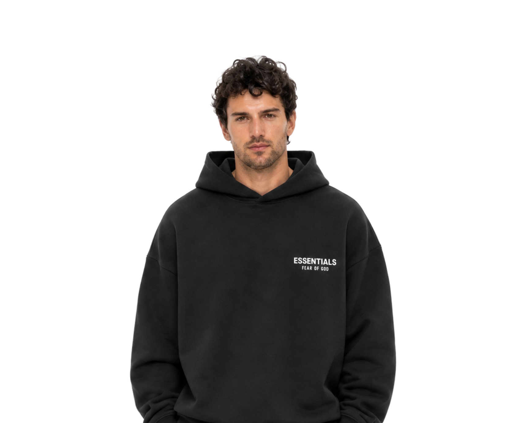 FW24 Fleece Black Hoodie