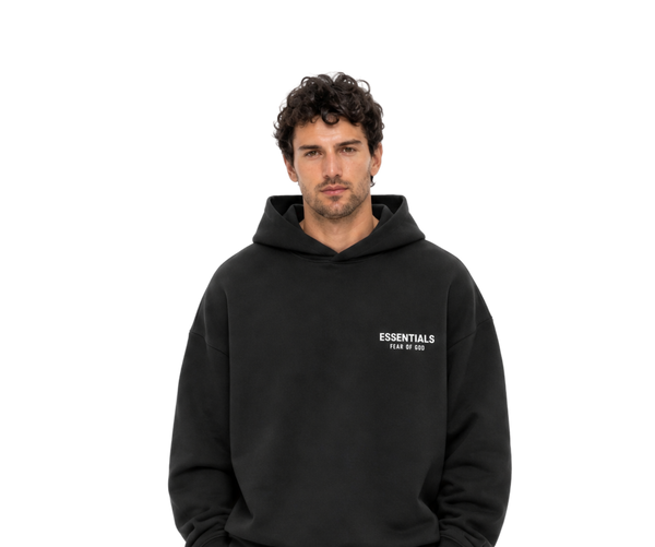 FW24 Fleece Black Hoodie