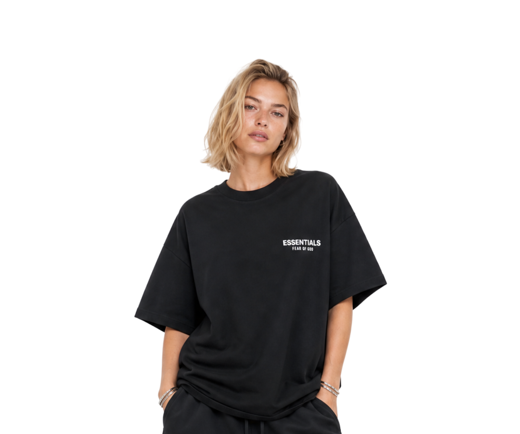 FW24 Jersey Crewneck T-Shirt Black