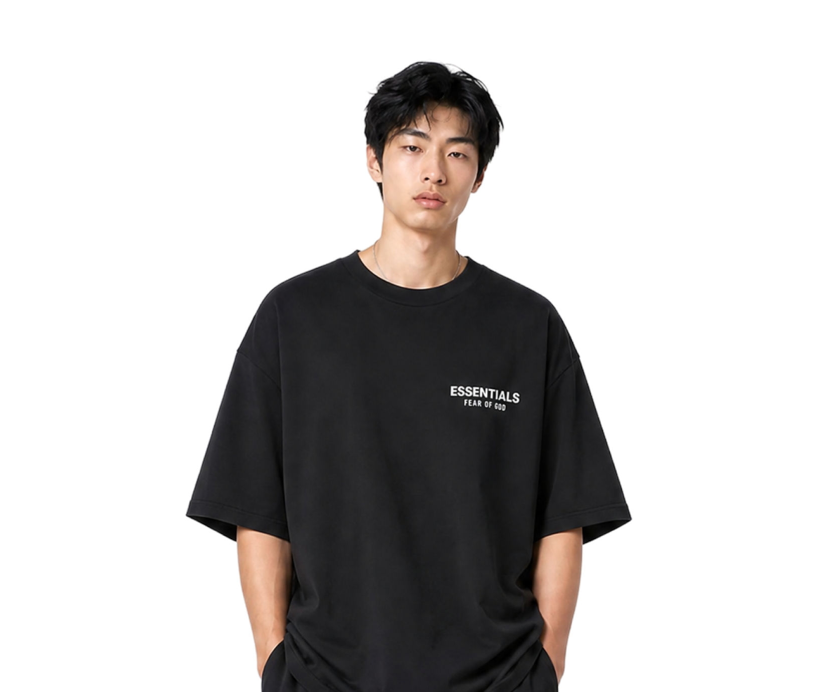 FW24 Jersey Crewneck T-Shirt Black