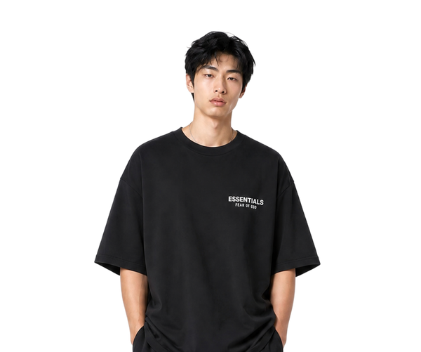 FW24 Jersey Crewneck T-Shirt Black