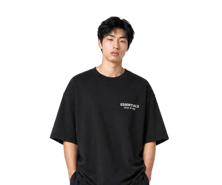 FW24 Jersey Crewneck T-Shirt Black