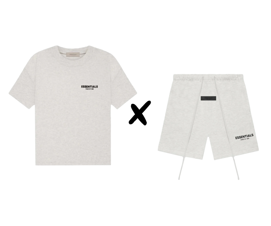 Fear of God Essentials (SS22) Set de vară în nuanța Light Oatmeal