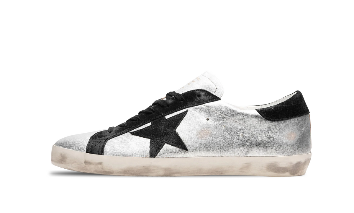 Golden Goose Superstar Negru-Argintiu