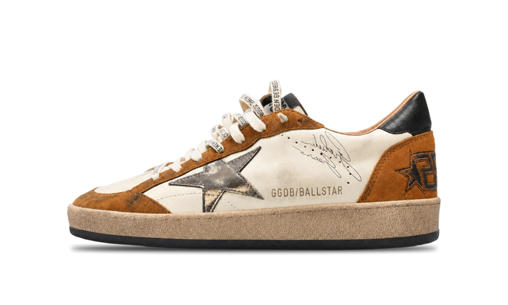 Golden Goose Ball Star din piele de căprioară patinată, maro