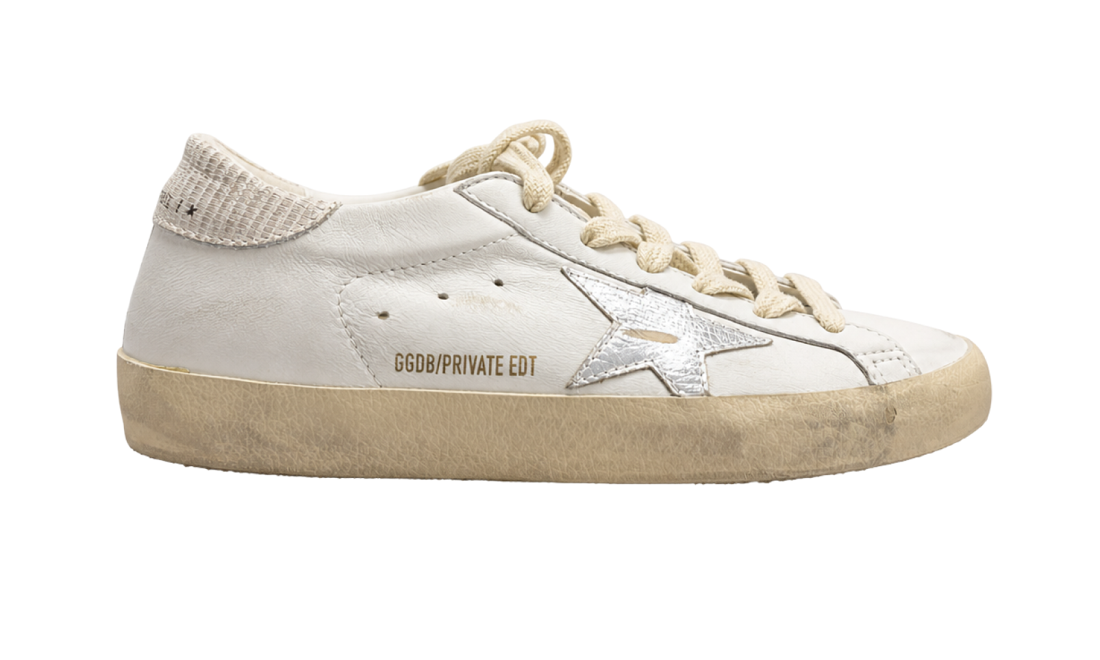 Golden Goose Superstar White Silver Star