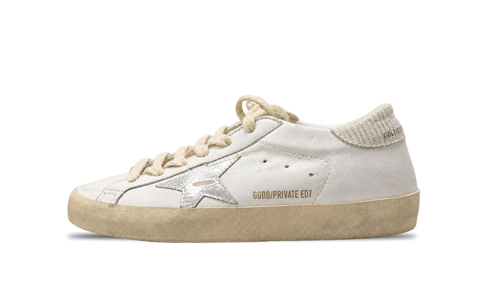 Golden Goose Superstar White Silver Star