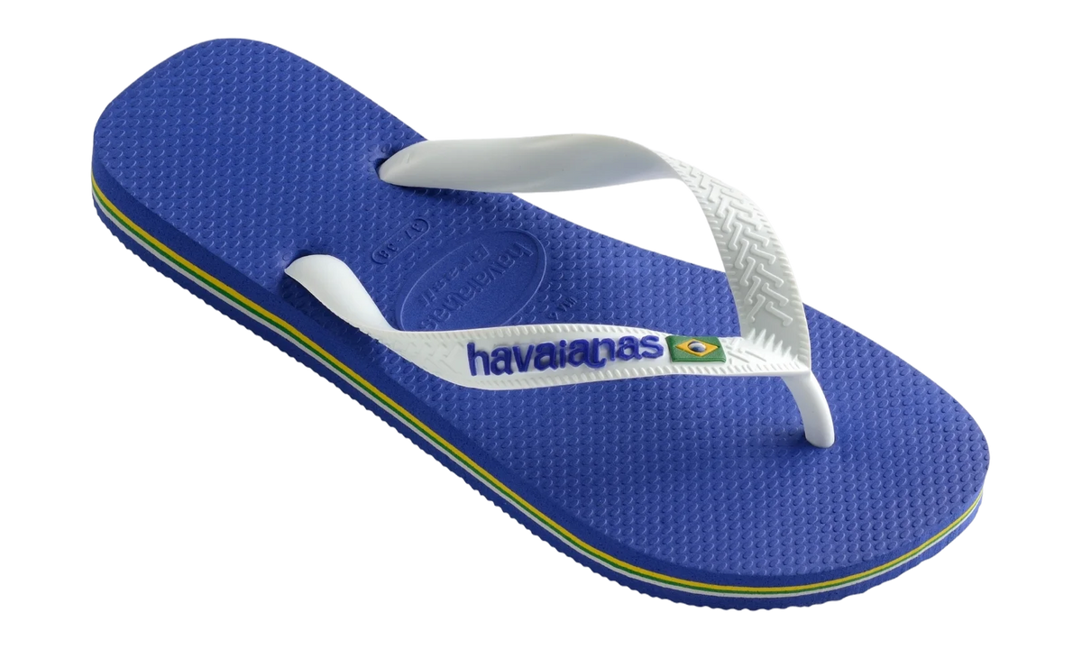 Havaianas Flip-Flops Brasil Logo Marine Blue