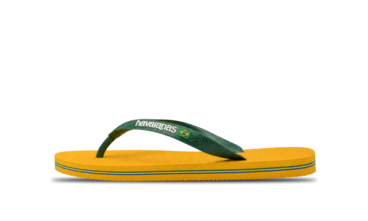 Havaianas Flip-Flops Brasil Logo Yellow