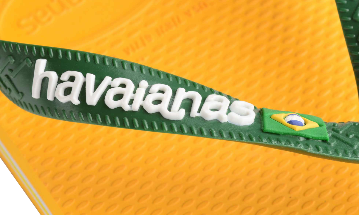 Havaianas Flip-Flops Brasil Logo Yellow