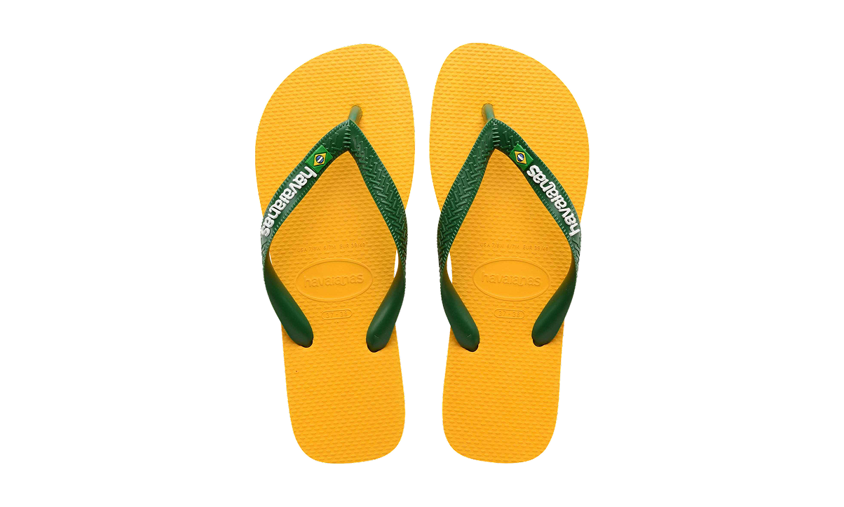 Havaianas Flip-Flops Brasil Logo Yellow