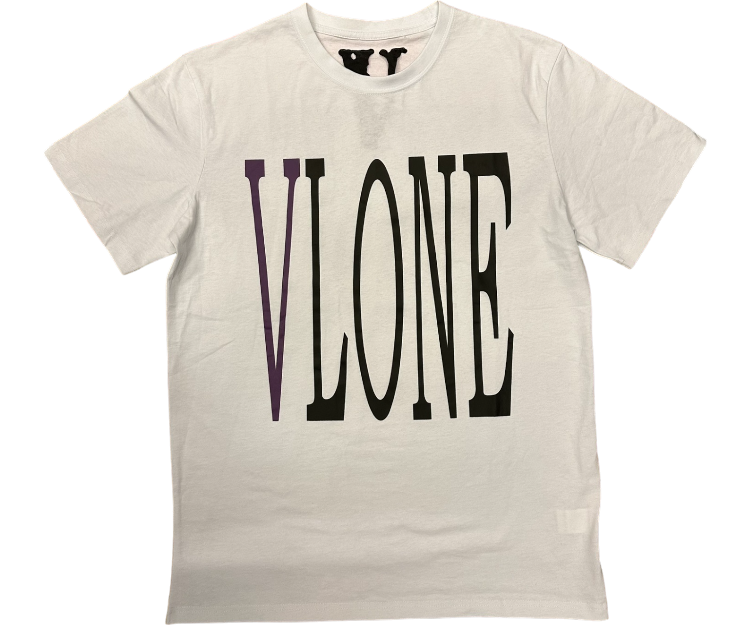 Vlone T-Shirt White Purple