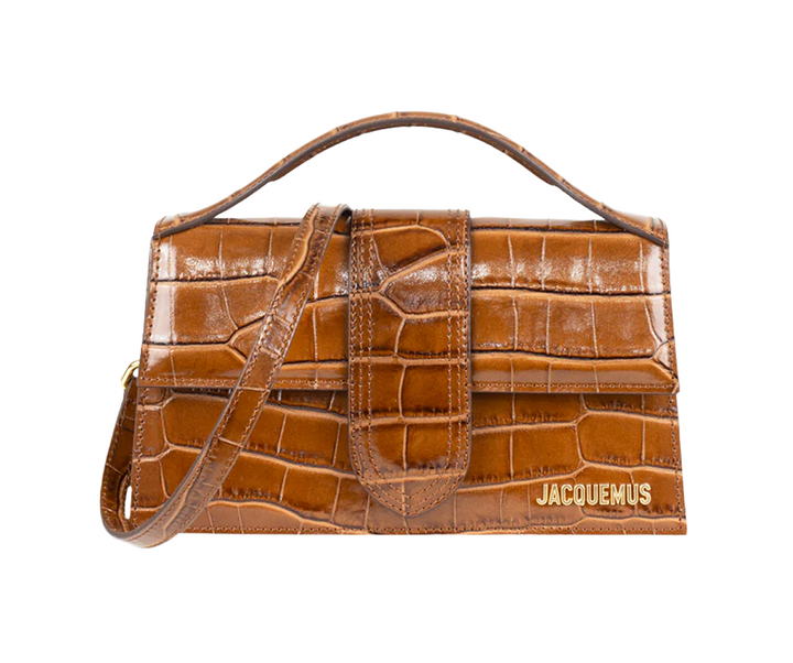 Jacquemus Le Grand Bambino Crossbody Flap Bag Camel