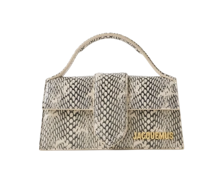 Jacquemus Le Grand Bambino Crossbody Flap Bag Pitone Scuro