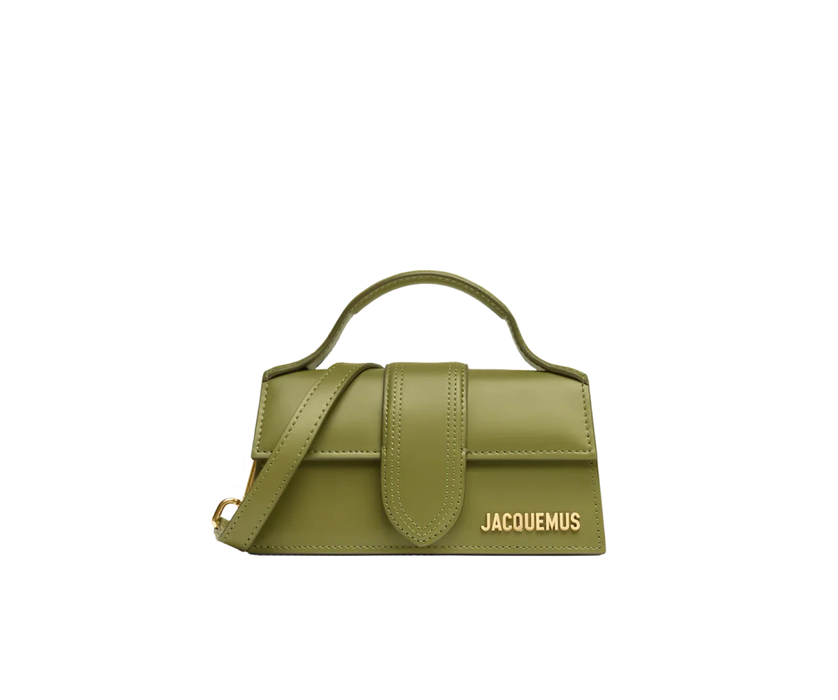 Geantă mini cu clapă Jacquemus The Bambino Kaki
