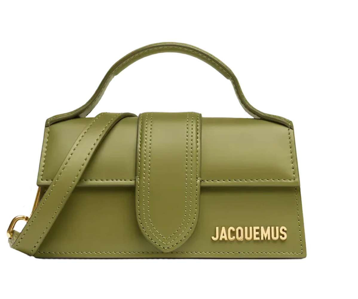 Jacquemus The Bambino Mini Flip Bag Khaki