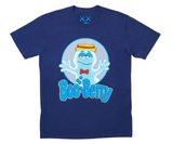 KAWS x Monsters Boo Berry T-shirt in blue with a graphic of Boo Berry.